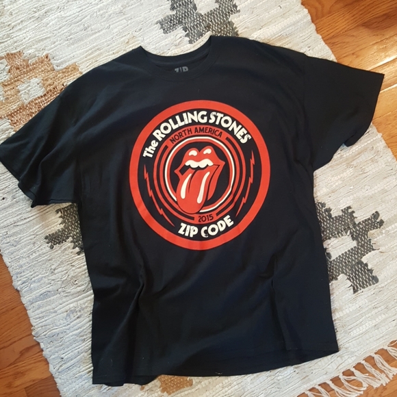 the Rolling Stones Other - Rolling Stones Zipcode Tour Concert Tee XXL